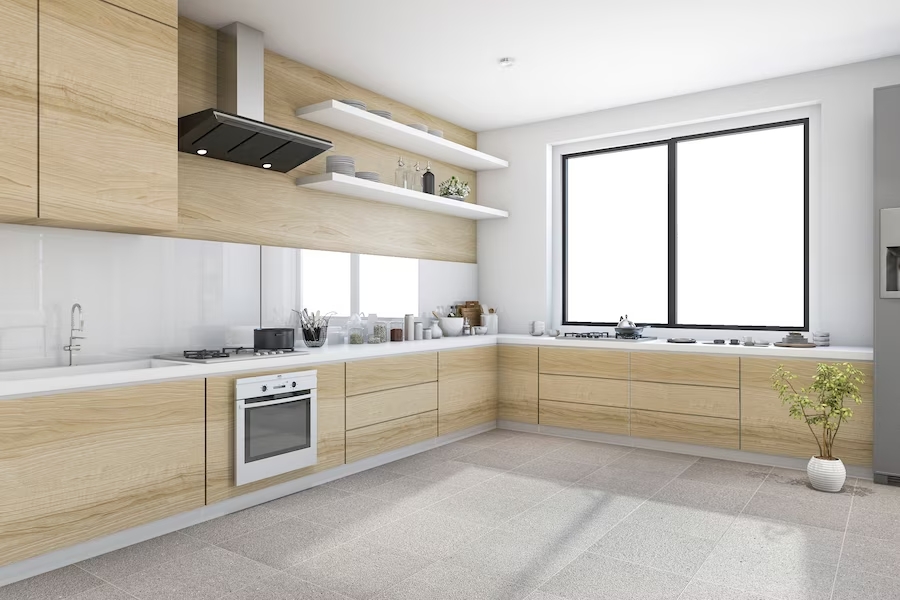 minimalist modern kitchen in raipur